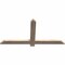Ekena Millwork Eugene Smooth Timber Gable Bracket, Douglas Fir, 48"W x 24"H x 1 1/2"D x 3 1/2"F, 12/12 Pitch GBW048X24X0204EUG00SDF - alternate 4
